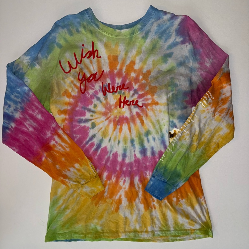 Astroworld Travis Scott Wish You Were Here Longsleeve Tour Shirt Adult Large